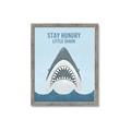 Picture of Stay Hungry Shark _GroupedProduct_Rectangle_Portrait_Mini_ _GroupedProduct_Rectangle_Portrait_Framed_Matted_