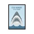 Picture of Stay Hungry Shark _GroupedProduct_Rectangle_Portrait_Mini_ _GroupedProduct_Rectangle_Portrait_Framed_Matted_