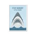 Picture of Stay Hungry Shark _GroupedProduct_Rectangle_Portrait_Mini_ _GroupedProduct_Rectangle_Portrait_Framed_Matted_