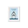 Picture of Stay Hungry Shark _GroupedProduct_Rectangle_Portrait_Mini_ _GroupedProduct_Rectangle_Portrait_Framed_Matted_
