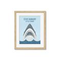 Picture of Stay Hungry Shark _GroupedProduct_Rectangle_Portrait_Mini_ _GroupedProduct_Rectangle_Portrait_Framed_Matted_
