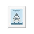 Picture of Stay Hungry Shark _GroupedProduct_Rectangle_Portrait_Mini_ _GroupedProduct_Rectangle_Portrait_Framed_Matted_