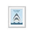 Picture of Stay Hungry Shark _GroupedProduct_Rectangle_Portrait_Mini_ _GroupedProduct_Rectangle_Portrait_Framed_Matted_