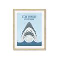 Picture of Stay Hungry Shark _GroupedProduct_Rectangle_Portrait_Mini_ _GroupedProduct_Rectangle_Portrait_Framed_Matted_