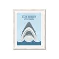 Picture of Stay Hungry Shark _GroupedProduct_Rectangle_Portrait_Mini_ _GroupedProduct_Rectangle_Portrait_Framed_Matted_