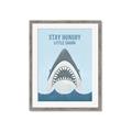 Picture of Stay Hungry Shark _GroupedProduct_Rectangle_Portrait_Mini_ _GroupedProduct_Rectangle_Portrait_Framed_Matted_