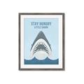 Picture of Stay Hungry Shark _GroupedProduct_Rectangle_Portrait_Mini_ _GroupedProduct_Rectangle_Portrait_Framed_Matted_
