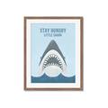 Picture of Stay Hungry Shark _GroupedProduct_Rectangle_Portrait_Mini_ _GroupedProduct_Rectangle_Portrait_Framed_Matted_