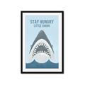 Picture of Stay Hungry Shark _GroupedProduct_Rectangle_Portrait_Mini_ _GroupedProduct_Rectangle_Portrait_Framed_Matted_