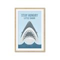Picture of Stay Hungry Shark _GroupedProduct_Rectangle_Portrait_Mini_ _GroupedProduct_Rectangle_Portrait_Framed_Matted_