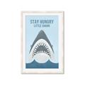 Picture of Stay Hungry Shark _GroupedProduct_Rectangle_Portrait_Mini_ _GroupedProduct_Rectangle_Portrait_Framed_Matted_