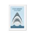 Picture of Stay Hungry Shark _GroupedProduct_Rectangle_Portrait_Mini_ _GroupedProduct_Rectangle_Portrait_Framed_Matted_