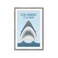 Picture of Stay Hungry Shark _GroupedProduct_Rectangle_Portrait_Mini_ _GroupedProduct_Rectangle_Portrait_Framed_Matted_