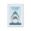 Picture of Stay Hungry Shark _GroupedProduct_Rectangle_Portrait_Mini_ _GroupedProduct_Rectangle_Portrait_Framed_Matted_