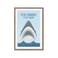 Picture of Stay Hungry Shark _GroupedProduct_Rectangle_Portrait_Mini_ _GroupedProduct_Rectangle_Portrait_Framed_Matted_