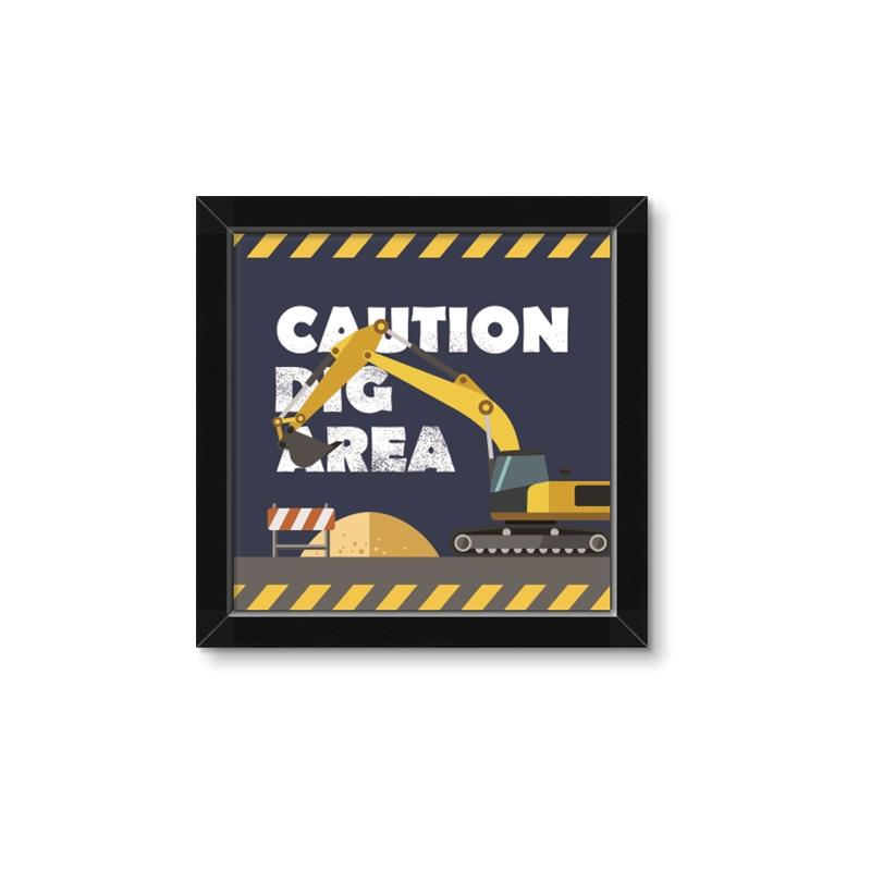 Picture of Caution Construction _GroupedProduct_Square_Mini_ _GroupedProduct_Square_Framed_Matted_