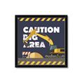 Picture of Caution Construction _GroupedProduct_Square_Mini_ _GroupedProduct_Square_Framed_Matted_