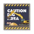 Picture of Caution Construction _GroupedProduct_Square_Mini_ _GroupedProduct_Square_Framed_Matted_
