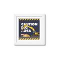Picture of Caution Construction _GroupedProduct_Square_Mini_ _GroupedProduct_Square_Framed_Matted_