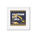 Picture of Caution Construction _GroupedProduct_Square_Mini_ _GroupedProduct_Square_Framed_Matted_