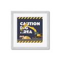 Picture of Caution Construction _GroupedProduct_Square_Mini_ _GroupedProduct_Square_Framed_Matted_