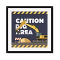 Picture of Caution Construction _GroupedProduct_Square_Mini_ _GroupedProduct_Square_Framed_Matted_