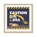 Picture of Caution Construction _GroupedProduct_Square_Mini_ _GroupedProduct_Square_Framed_Matted_