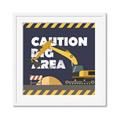 Picture of Caution Construction _GroupedProduct_Square_Mini_ _GroupedProduct_Square_Framed_Matted_
