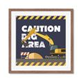 Picture of Caution Construction _GroupedProduct_Square_Mini_ _GroupedProduct_Square_Framed_Matted_