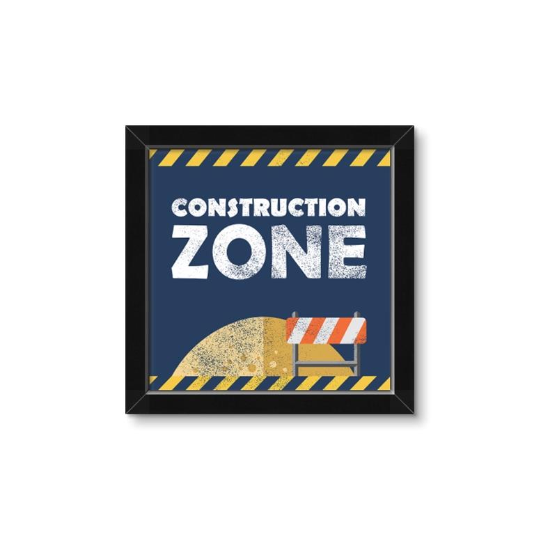 Picture of Construction Zone _GroupedProduct_Square_Mini_ _GroupedProduct_Square_Framed_Matted_