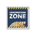 Picture of Construction Zone _GroupedProduct_Square_Mini_ _GroupedProduct_Square_Framed_Matted_