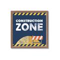 Picture of Construction Zone _GroupedProduct_Square_Mini_ _GroupedProduct_Square_Framed_Matted_
