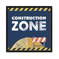 Picture of Construction Zone _GroupedProduct_Square_Mini_ _GroupedProduct_Square_Framed_Matted_