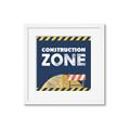 Picture of Construction Zone _GroupedProduct_Square_Mini_ _GroupedProduct_Square_Framed_Matted_