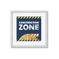 Picture of Construction Zone _GroupedProduct_Square_Mini_ _GroupedProduct_Square_Framed_Matted_