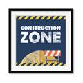 Picture of Construction Zone _GroupedProduct_Square_Mini_ _GroupedProduct_Square_Framed_Matted_
