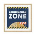 Picture of Construction Zone _GroupedProduct_Square_Mini_ _GroupedProduct_Square_Framed_Matted_
