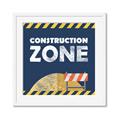 Picture of Construction Zone _GroupedProduct_Square_Mini_ _GroupedProduct_Square_Framed_Matted_