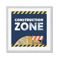 Picture of Construction Zone _GroupedProduct_Square_Mini_ _GroupedProduct_Square_Framed_Matted_