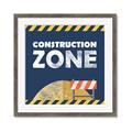 Picture of Construction Zone _GroupedProduct_Square_Mini_ _GroupedProduct_Square_Framed_Matted_