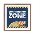 Picture of Construction Zone _GroupedProduct_Square_Mini_ _GroupedProduct_Square_Framed_Matted_