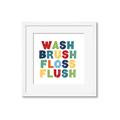 Picture of Wash Brush Floss _GroupedProduct_Square_Mini_ _GroupedProduct_Square_Framed_Matted_