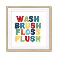 Picture of Wash Brush Floss _GroupedProduct_Square_Mini_ _GroupedProduct_Square_Framed_Matted_