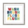 Picture of Wash Brush Floss _GroupedProduct_Square_Mini_ _GroupedProduct_Square_Framed_Matted_