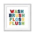 Picture of Wash Brush Floss _GroupedProduct_Square_Mini_ _GroupedProduct_Square_Framed_Matted_