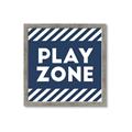 Picture of Play Zone Blue  _GroupedProduct_Square_Mini_ _GroupedProduct_Square_Framed_Matted_