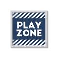 Picture of Play Zone Blue  _GroupedProduct_Square_Mini_ _GroupedProduct_Square_Framed_Matted_