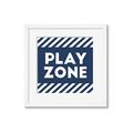 Picture of Play Zone Blue  _GroupedProduct_Square_Mini_ _GroupedProduct_Square_Framed_Matted_