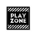 Picture of Play Zone Black  _GroupedProduct_Square_Mini_ _GroupedProduct_Square_Framed_Matted_
