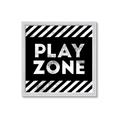 Picture of Play Zone Black  _GroupedProduct_Square_Mini_ _GroupedProduct_Square_Framed_Matted_